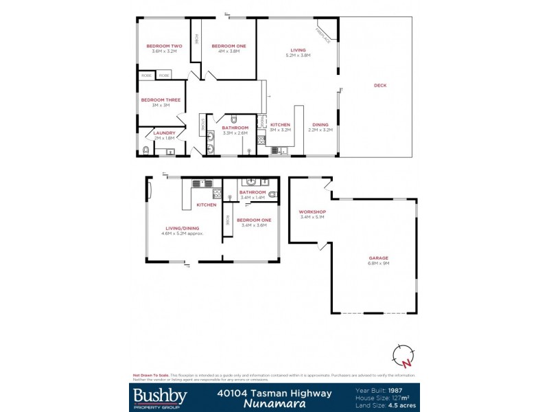 40104 Tasman Highway, Nunamara TAS 7259 Floorplan