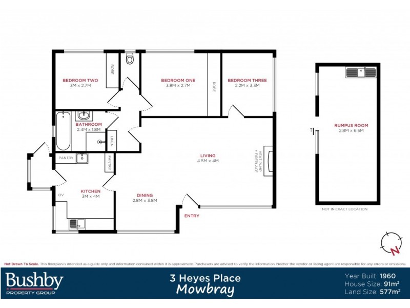 3 Heyes Place, Mowbray TAS 7248 Floorplan