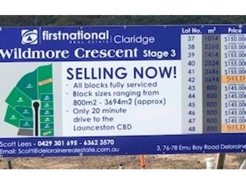 Lot 44 Wildmore, Exeter TAS 7275