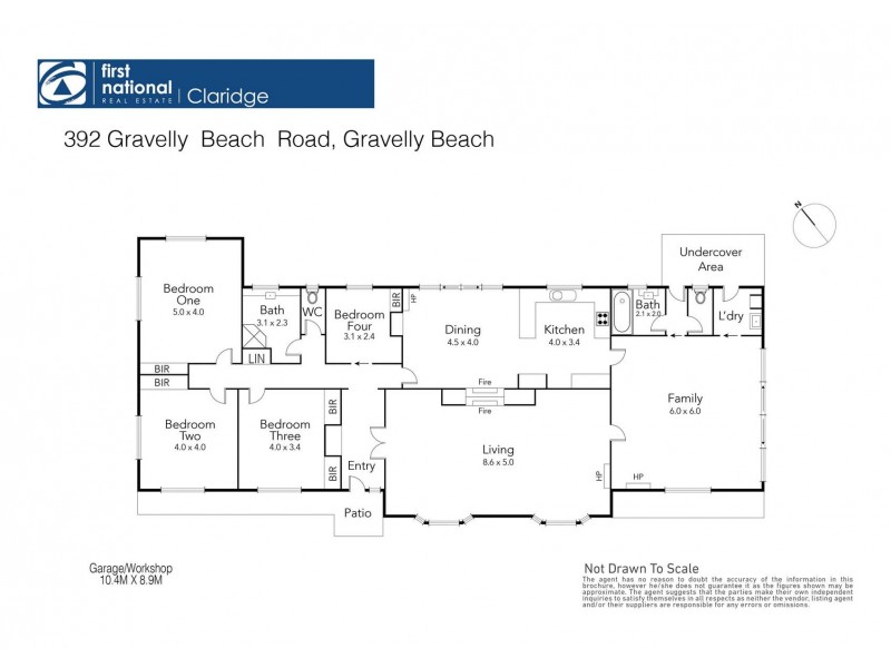 392 Gravelly Beach Road, Gravelly Beach TAS 7276 Floorplan
