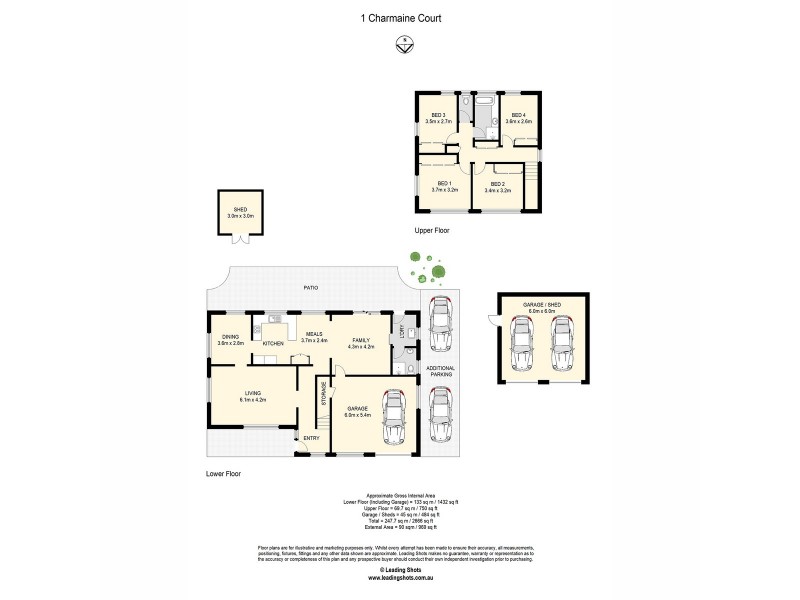 1 Charmaine Court, Albany Creek QLD 4035 Floorplan