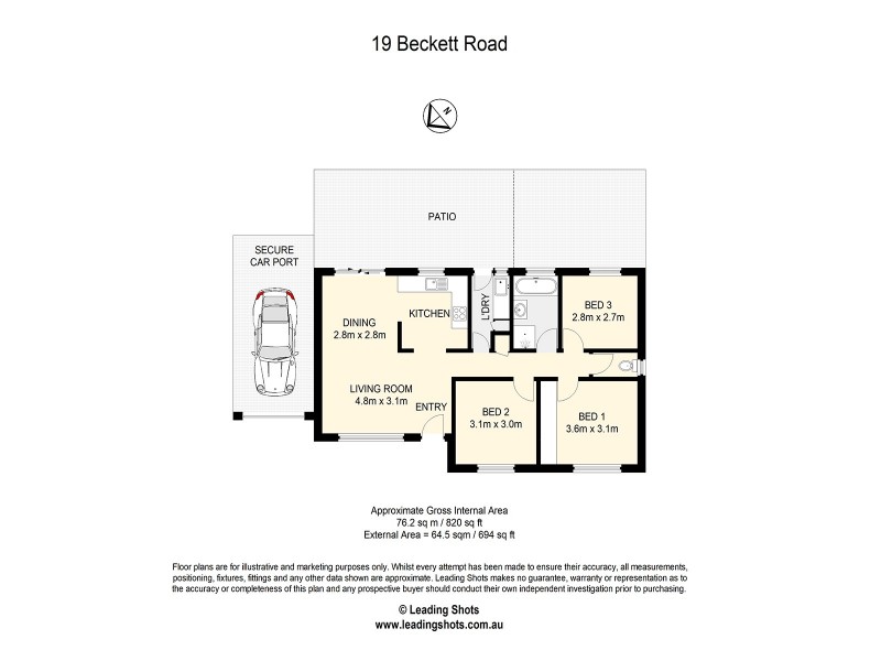 19 Beckett Road, Mcdowall QLD 4053 Floorplan
