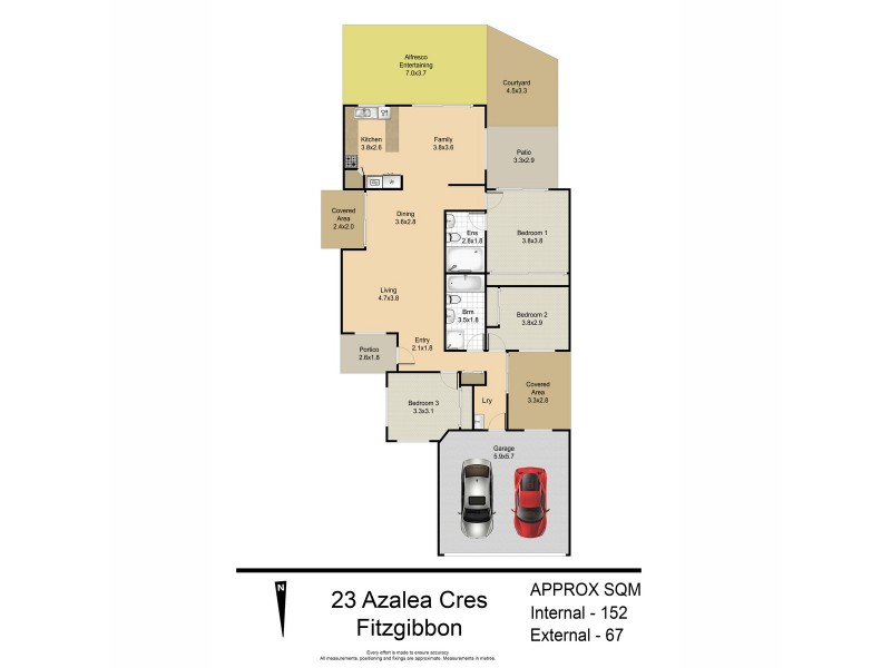 23 Azalea Crescent, Fitzgibbon QLD 4018 Floorplan