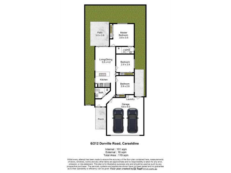 6/212 Dorville Road, Carseldine QLD 4034 Floorplan