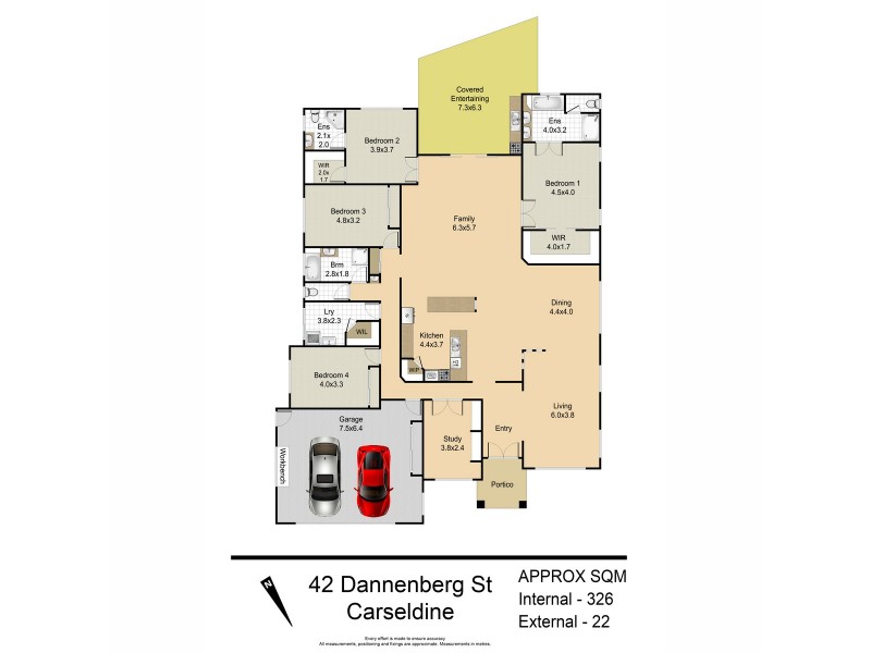 42 Dannenberg Street, Carseldine QLD 4034 Floorplan