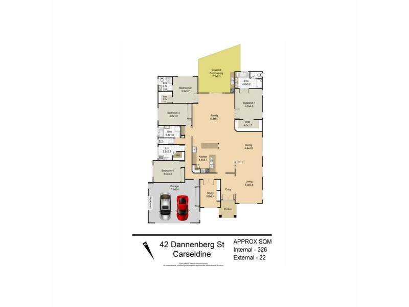 42 Dannenberg Street, Carseldine QLD 4034 Floorplan