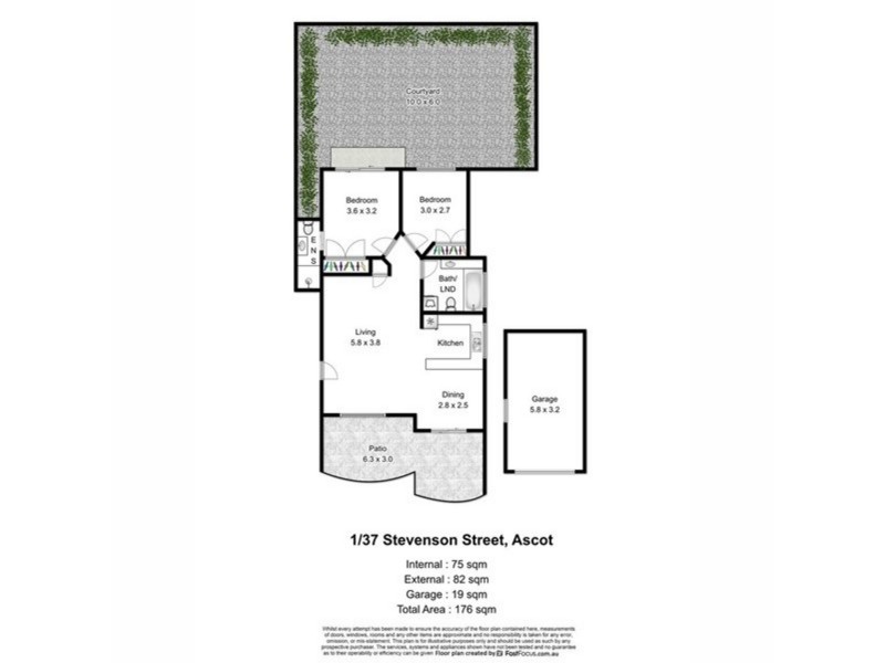 1/37 Stevenson Street, Ascot QLD 4007 Floorplan