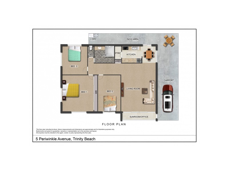 5 Periwinkle Avenue, Trinity Beach QLD 4879 Floorplan