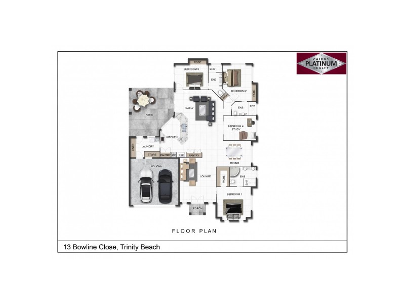 13 Bowline Close, Trinity Beach QLD 4879 Floorplan