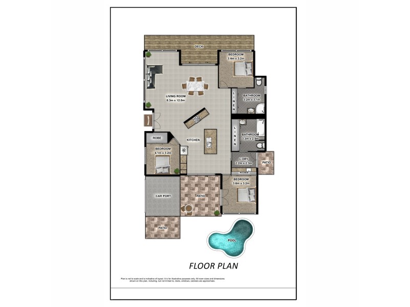 1 Rosemont Court, Mooroobool QLD 4870 Floorplan
