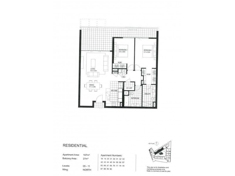56/1 Marlin Parade, Cairns City QLD 4870 Floorplan