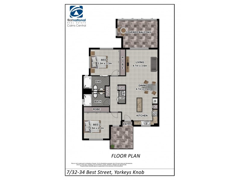 7/32-34 Best Street, Yorkeys Knob QLD 4878 Floorplan
