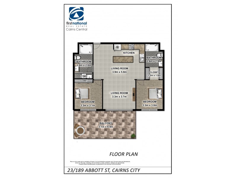 23/189-191 Abbott Street, Cairns City QLD 4870 Floorplan