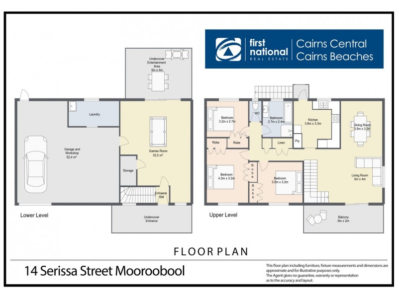 14 Serissa Street, Mooroobool QLD 4870 Floorplan