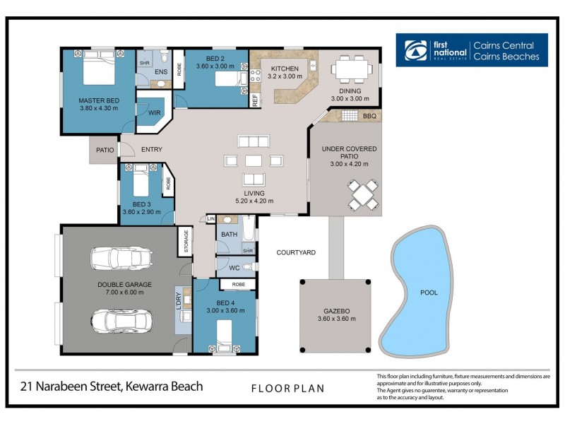 21 Narabeen Street, Kewarra Beach QLD 4879 Floorplan