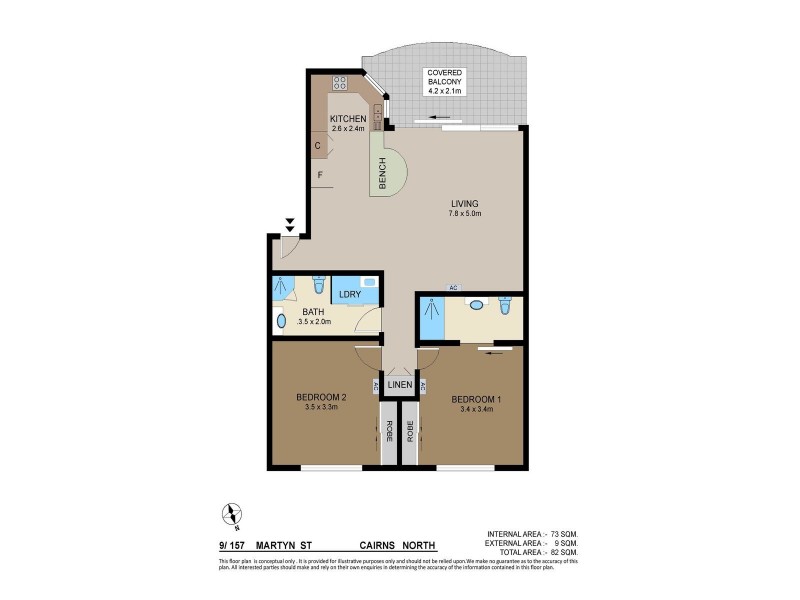 9/157 Martyn Street, Parramatta Park QLD 4870 Floorplan