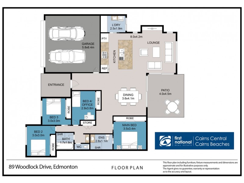89 Woodlock Drive, Edmonton QLD 4869 Floorplan