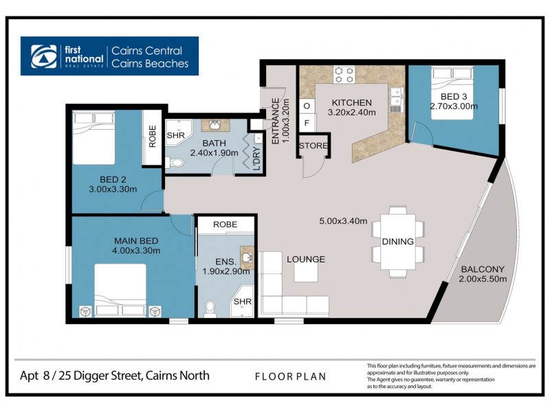 8/25-27 Digger Street, Cairns North QLD 4870 Floorplan