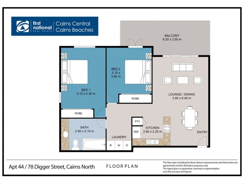 44/78-90 Digger Street, Cairns North QLD 4870 Floorplan