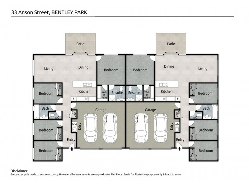 1 & 2/33 Anson Street, Bentley Park QLD 4869 Floorplan