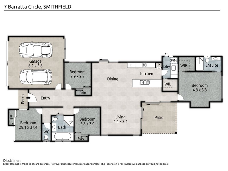 7 Barratta Circle, Trinity Park QLD 4879 Floorplan
