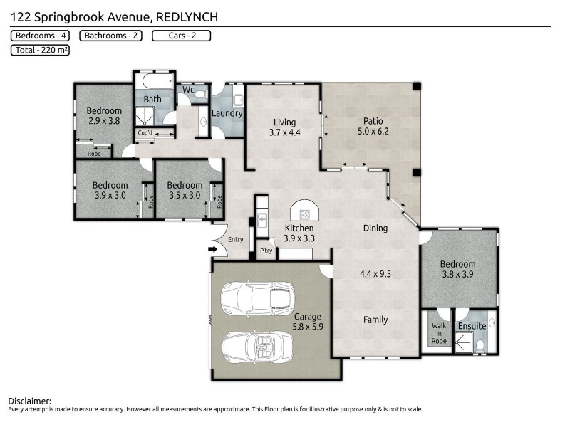 122 Springbrook Avenue, Redlynch QLD 4870 Floorplan