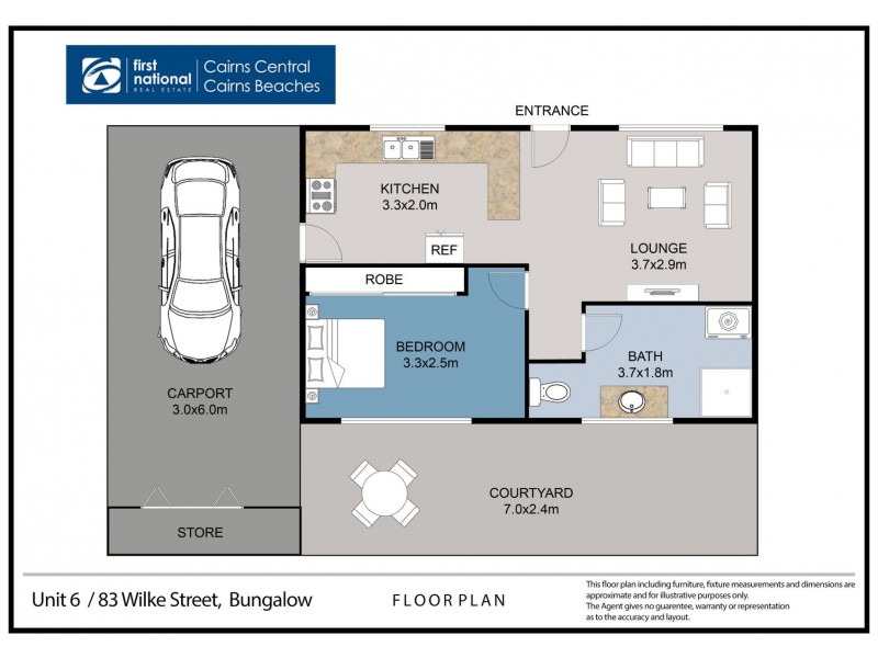 6/83 Wilks Street, Bungalow QLD 4870 Floorplan