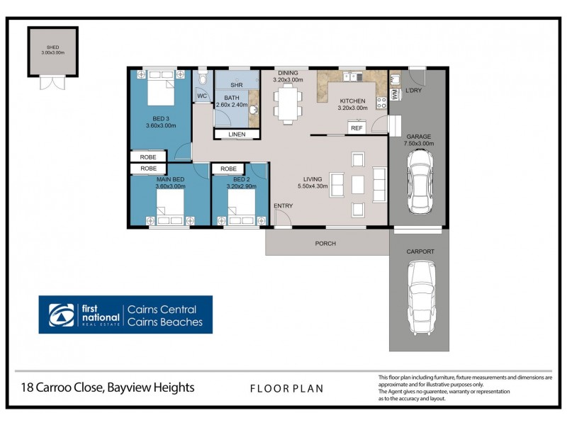 18 Carroo Street, Bayview Heights QLD 4868 Floorplan