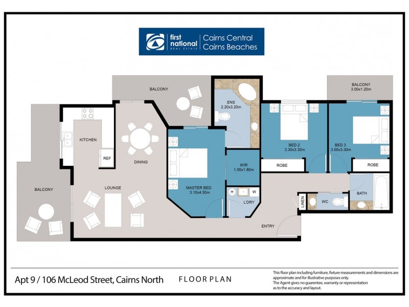 9/106 McLeod Street, Cairns North QLD 4870 Floorplan
