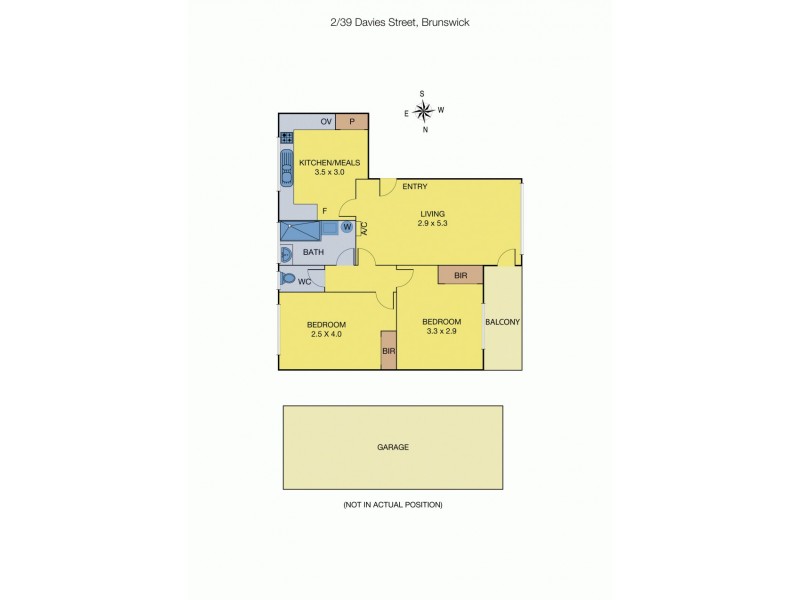 2/39 Davies Street, Brunswick VIC 3056 Floorplan