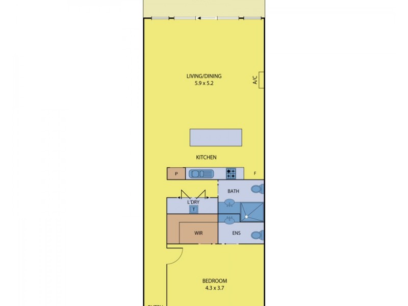 1/5 Curtis Place, Brunswick VIC 3056 Floorplan
