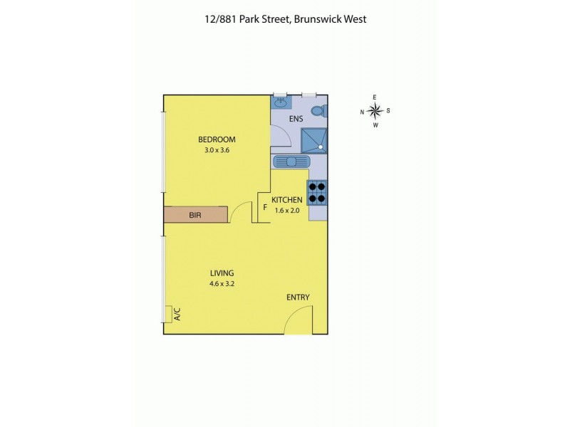 12/881 Park Street, Brunswick West VIC 3055 Floorplan