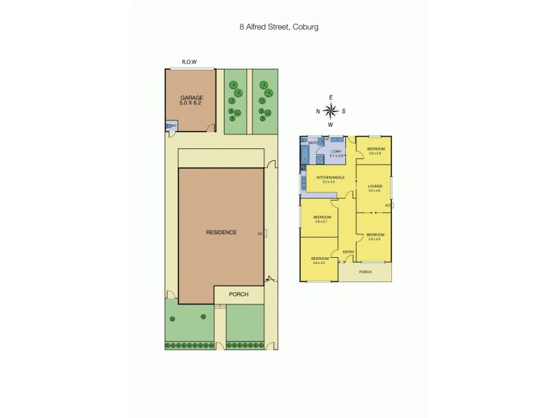 8 Alfred Street, Coburg VIC 3058 Floorplan