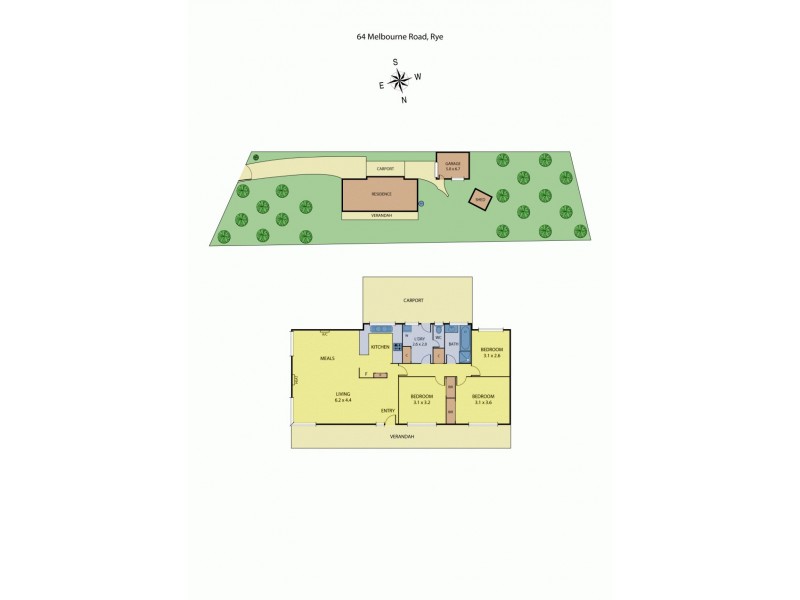 64 Melbourne Road, Rye VIC 3941 Floorplan