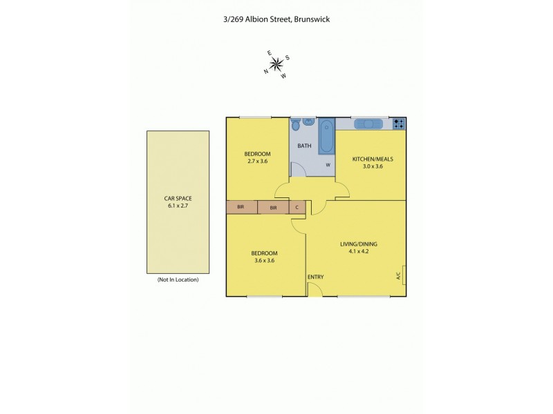 3/269 Albion Street, Brunswick VIC 3056 Floorplan
