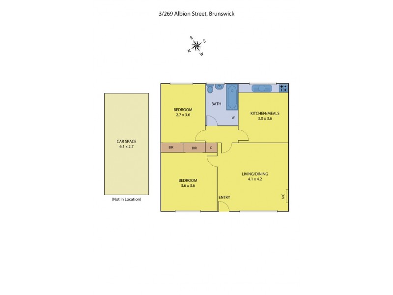 3/269 Albion Street, Brunswick VIC 3056 Floorplan