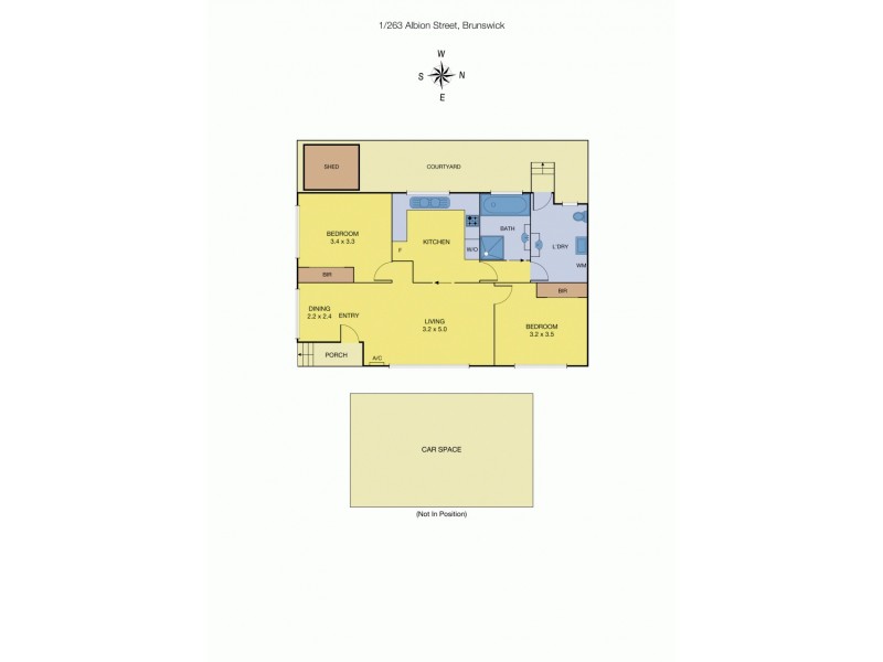 1/263 Albion Street, Brunswick VIC 3056 Floorplan
