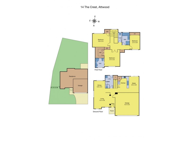 14 The Crest, Attwood VIC 3049 Floorplan