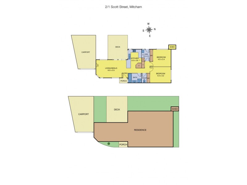 2/1 Scott Street, Mitcham VIC 3132 Floorplan