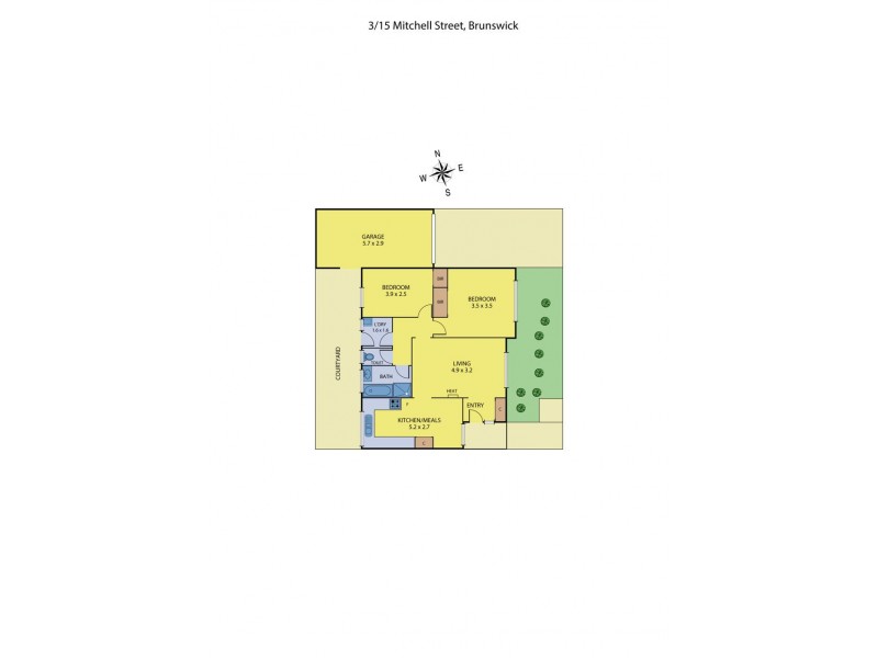 3/15 Mitchell Street, Brunswick VIC 3056 Floorplan