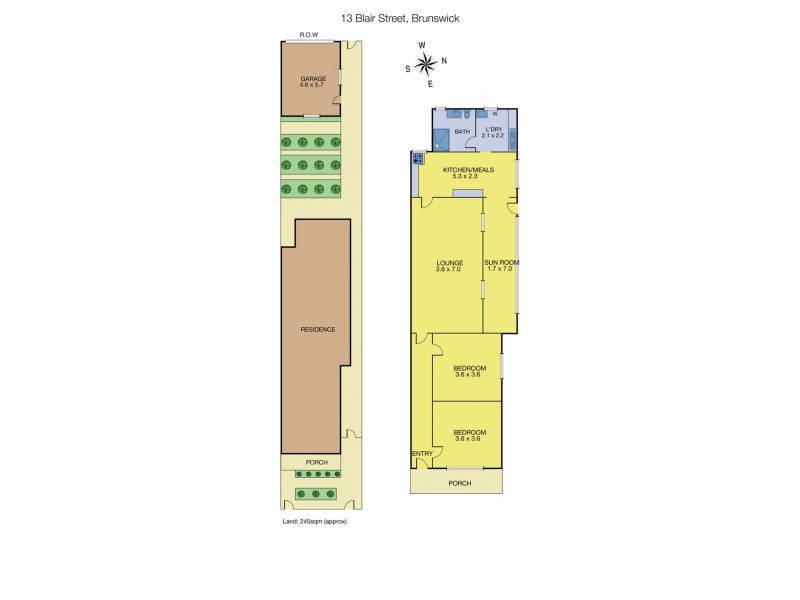 13 Blair Street, Brunswick VIC 3056 Floorplan