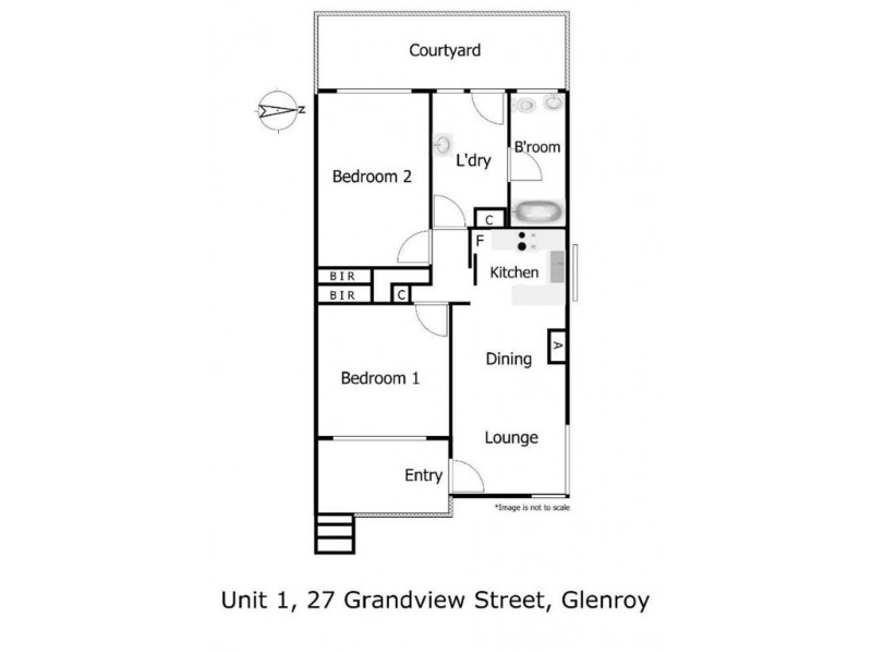 1/27 Grandview Street, Glenroy VIC 3046 Floorplan