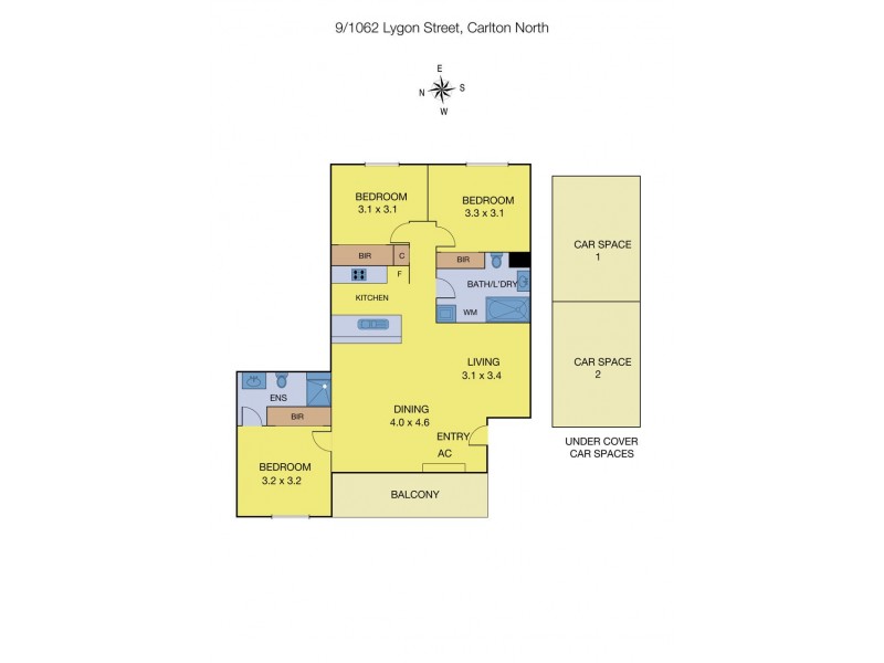 9/1062 Lygon Street, Carlton North VIC 3054 Floorplan