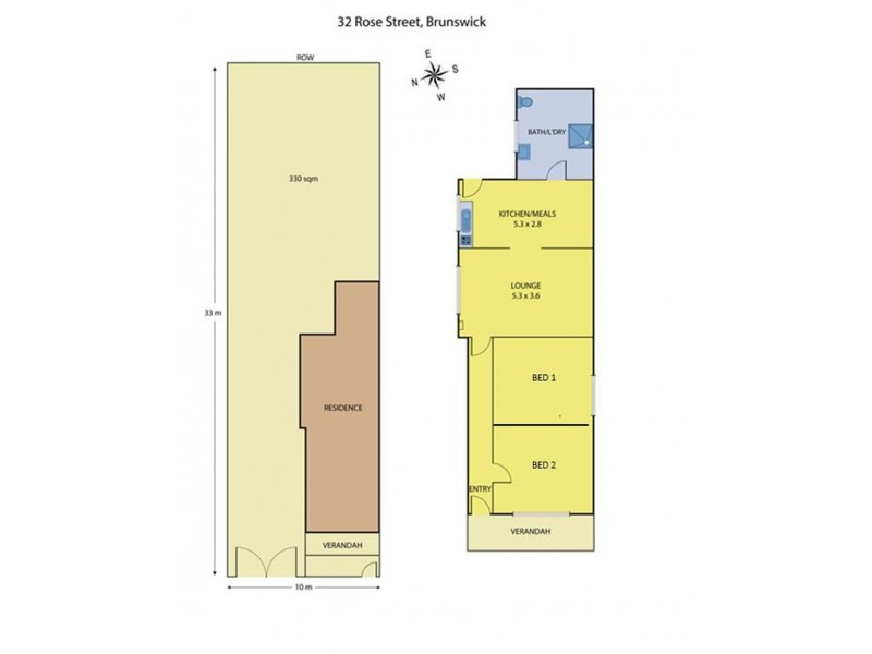 32 Rose Street, Brunswick VIC 3056 Floorplan