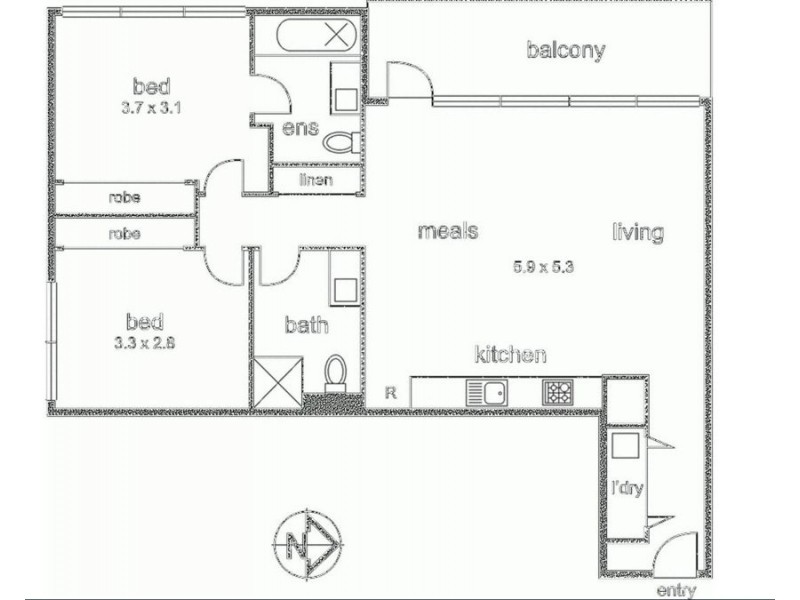 214/12-32 Lux Way, Brunswick VIC 3056 Floorplan