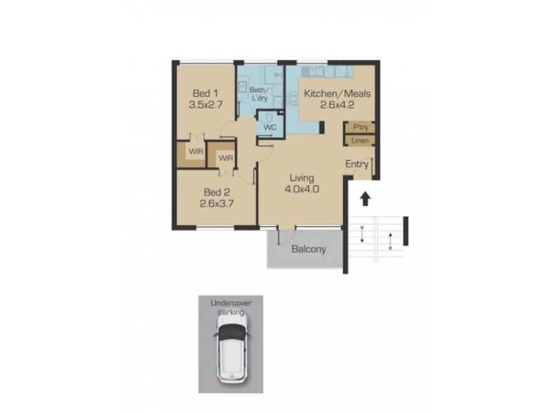 9/200 Melrose Drive, Tullamarine VIC 3043 Floorplan