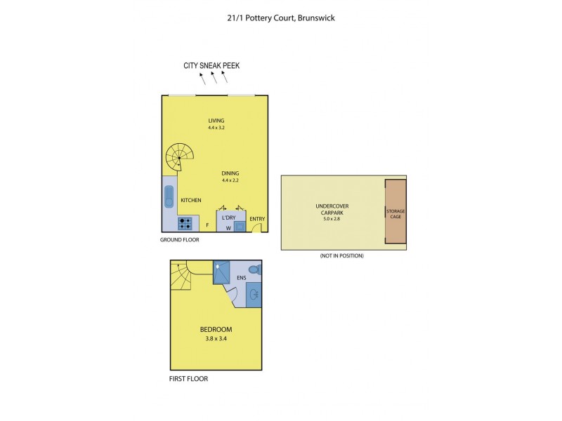 21/1 Pottery Court, Brunswick VIC 3056 Floorplan