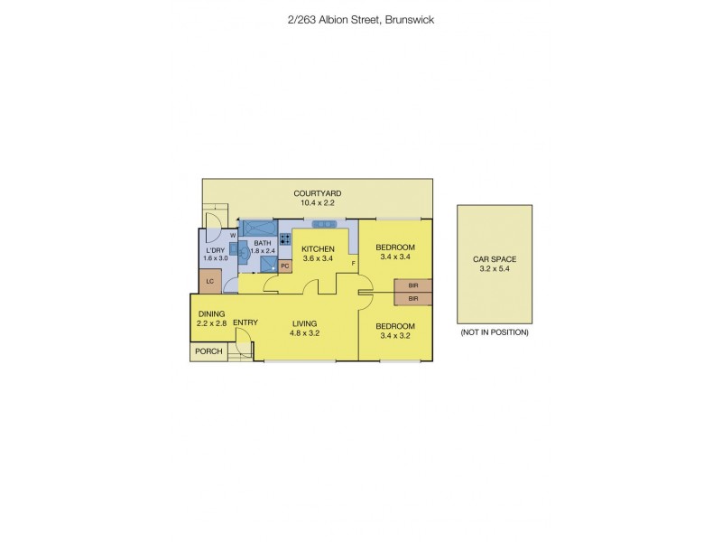 2/263 Albion Street, Brunswick VIC 3056 Floorplan