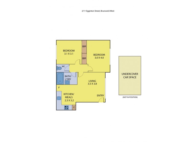 2/11 Egginton Street, Brunswick West VIC 3055 Floorplan