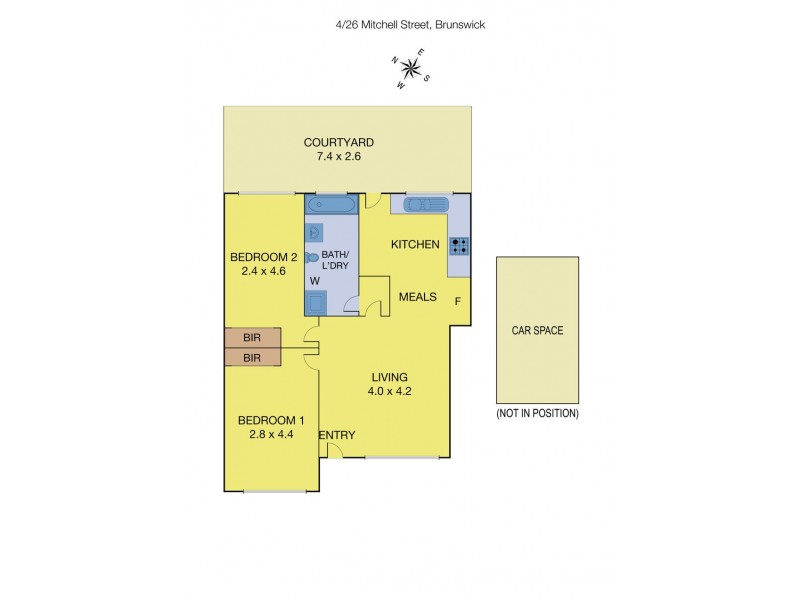 4/26 Mitchell Street, Brunswick VIC 3056 Floorplan